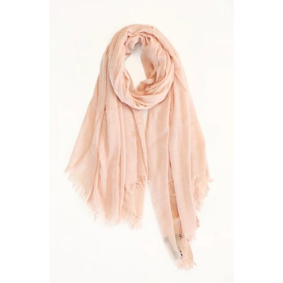 Rag&Bone Ultra Lightweight Soft Summer Shawl Wrap Pareo Scarf Light Pink NWOT*f - Picture 1 of 4